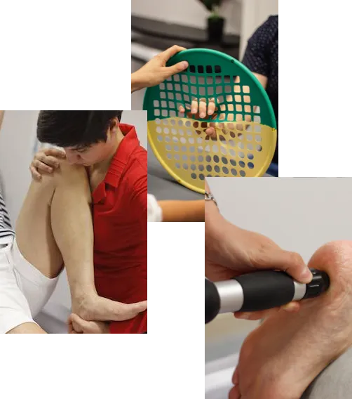 collage van verschillende therapieën